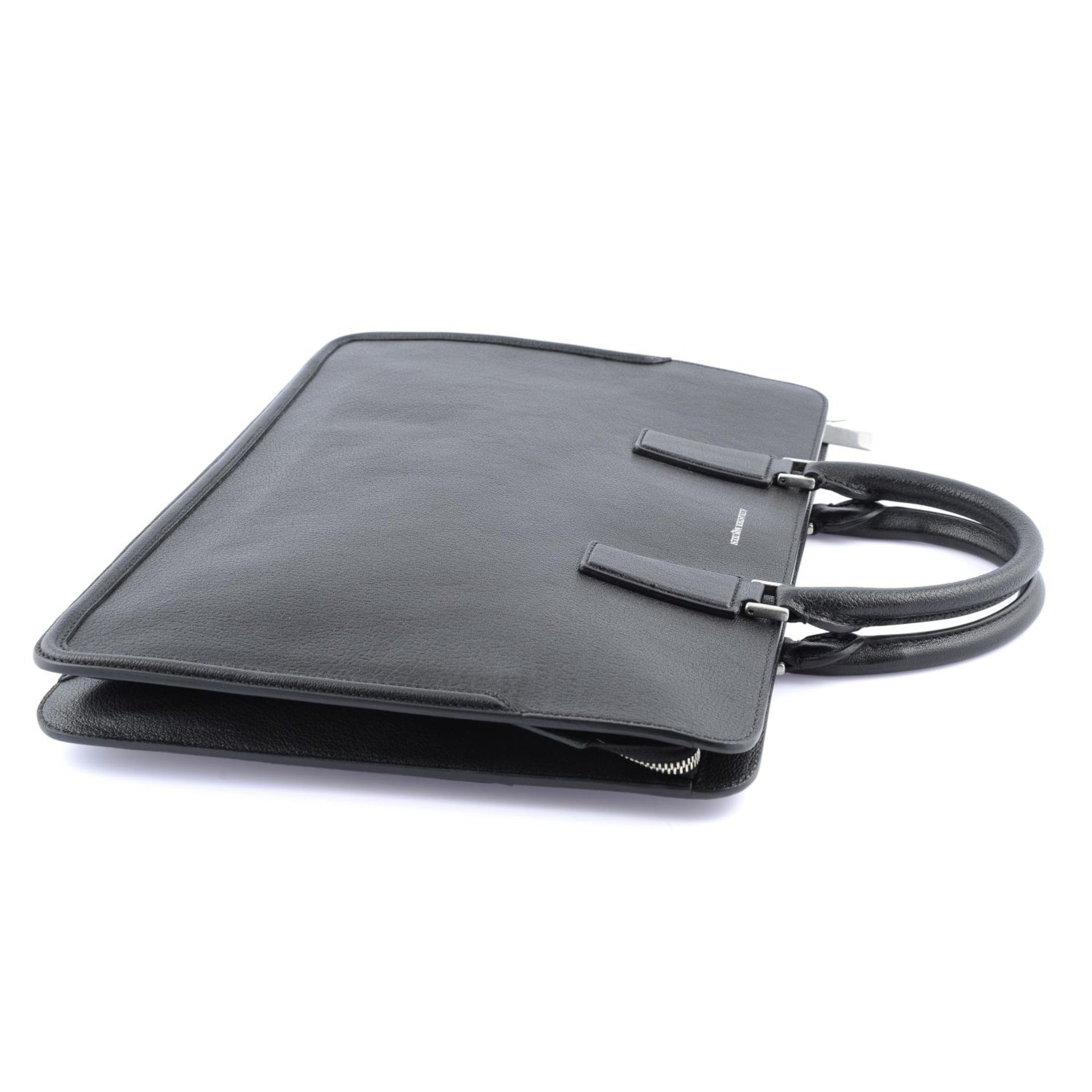 ALEXANDER MCQUEEN - a black leather briefcase. - Bild 3 aus 4