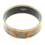 HERMÈS - an enamel bangle.