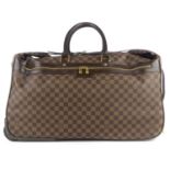 LOUIS VUITTON - a Damier Ebene Eole 55 rolling duffle bag.