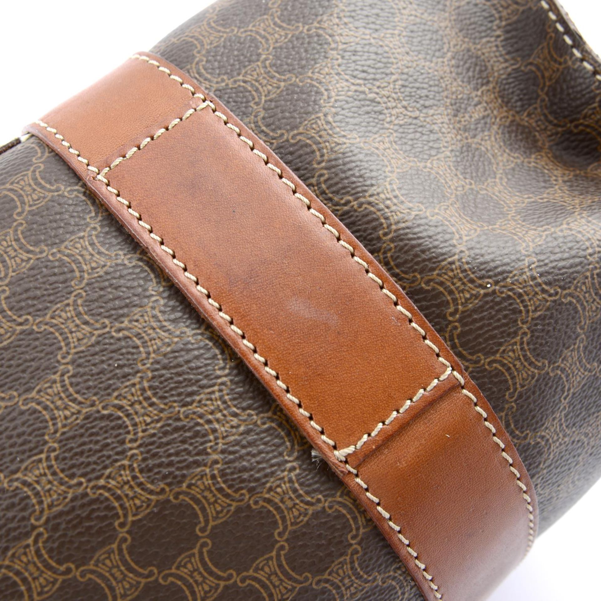 CÉLINE - a Macadam coated canvas handbag. - Image 6 of 7