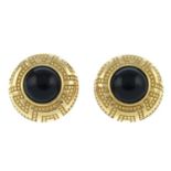 CHRISTIAN DIOR - a pair of clip-on earrings.