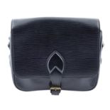 LOUIS VUITTON - a black Epi Cartouchière handbag.