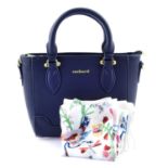 CACHAREL - a small Victoire handbag and silk scarf.