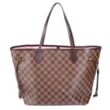 LOUIS VUITTON - a Damier Neverfull MM handbag.