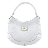 ANYA HINDMARCH - a white leather Jethro Hobo handbag.