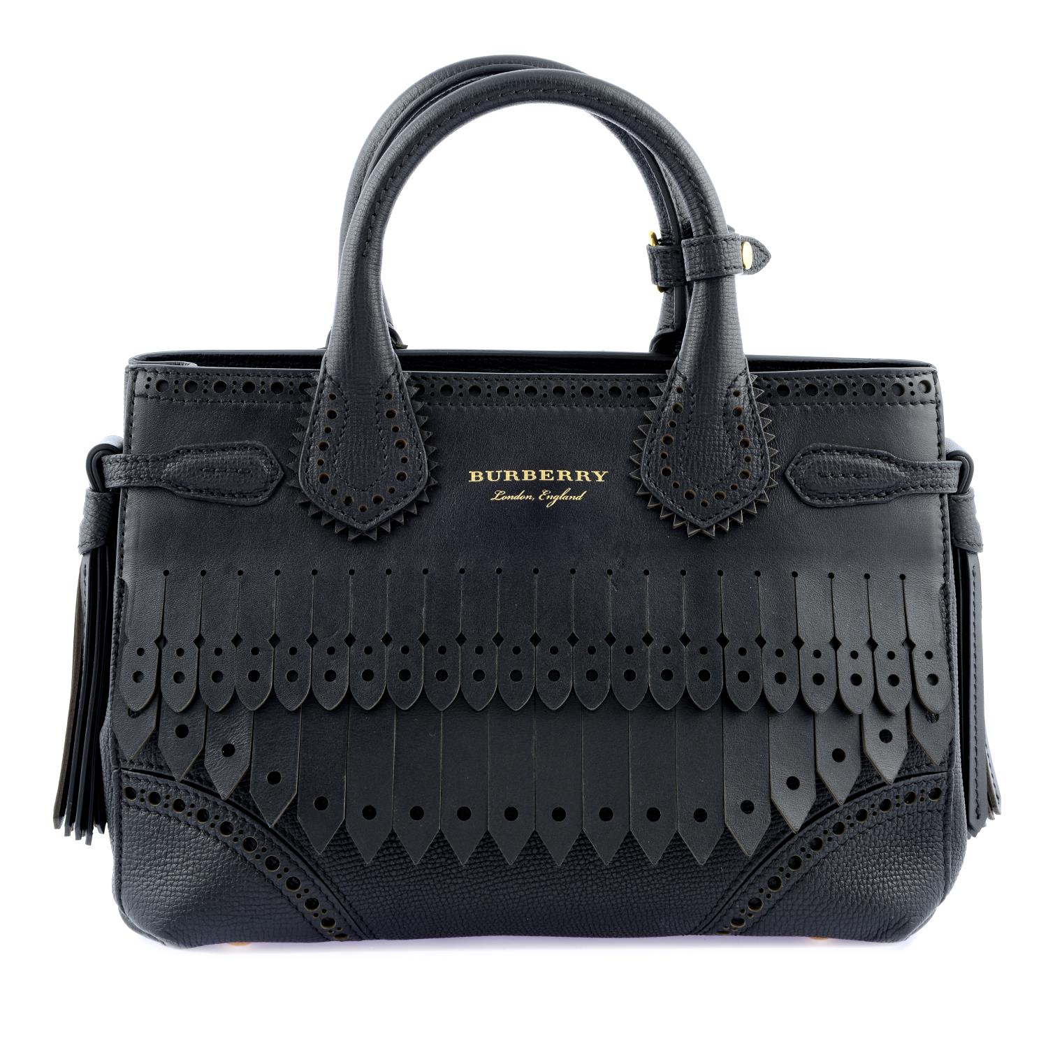 BURBERRY - a Small Banner Brouge handbag.