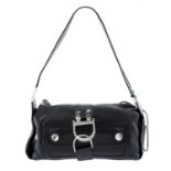 CHRISTIAN DIOR - a black leather Multipocket 'Remove Before Flight' handbag.