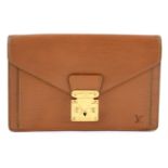 LOUIS VUITTON - an Epi Pochette Sellier Dragonne clutch.