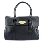 MULBERRY - a black Bayswater handbag.