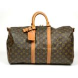 LOUIS VUITTON - a Monogram Keepall Bandoulière 45 luggage bag.