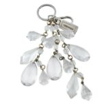 PRADA - a resin crystal key chain.