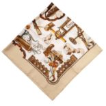 HERMÈS - a 'Cogeaux' silk scarf.