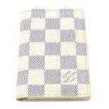 LOUIS VUITTON - a Damier Azur card wallet.