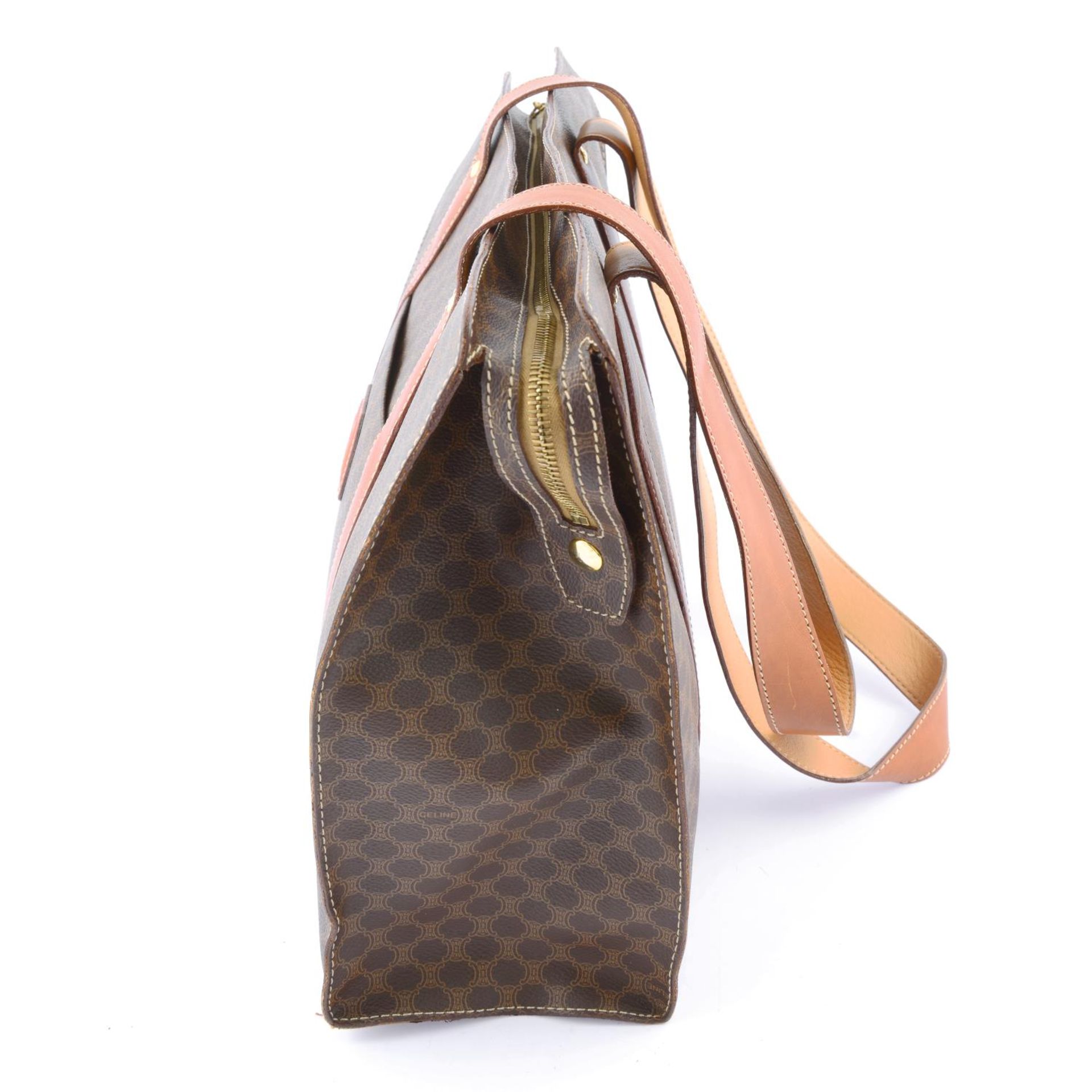 CÉLINE - a Macadam coated canvas handbag. - Image 2 of 7