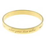 KATE SPADE - a 'This Is The Year To' Idiom bangle.