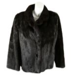 SAGA - a black mink jacket.