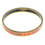 HERMÈS - an enamel bangle.