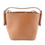 NICO GIANI - a small tan leather Adenia bucket handbag.