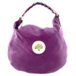 MULBERRY - a cerise pink Daria Hobo handbag.