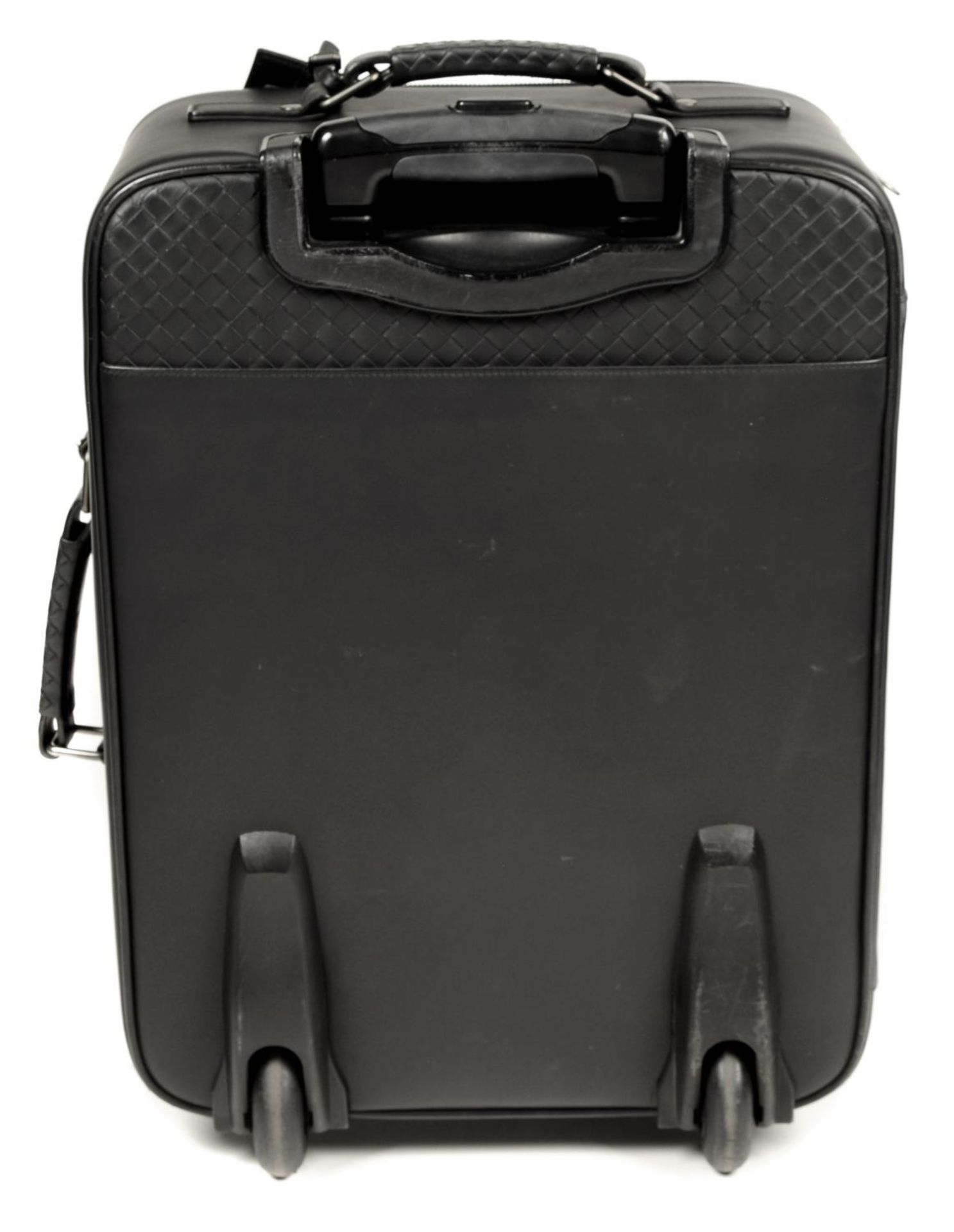 BOTTEGA VENETA - a Nero Intrecciato Trolley suitcase. - Bild 3 aus 4