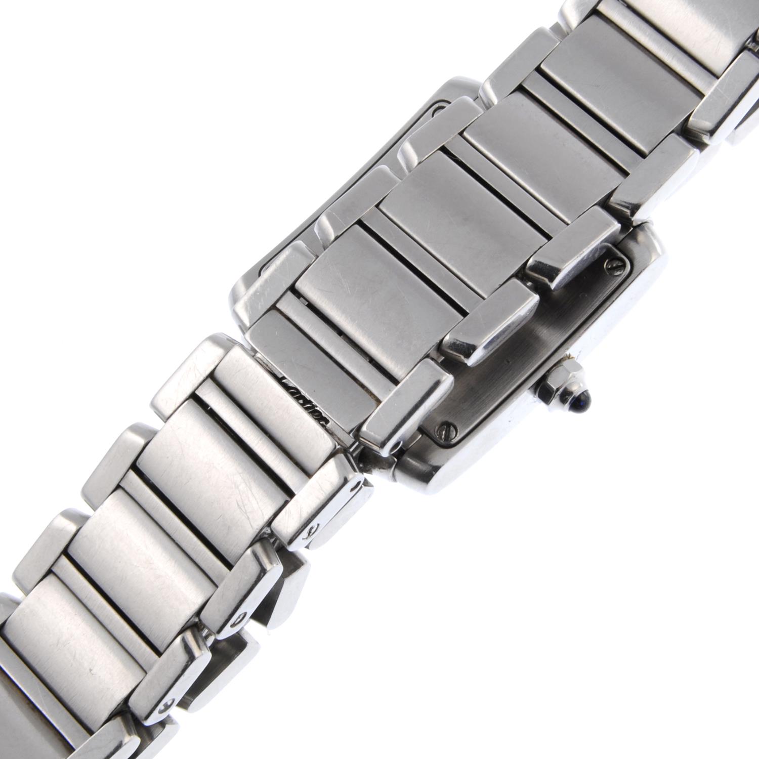 CARTIER - a lady's Tank Francaise bracelet watch. - Image 2 of 4