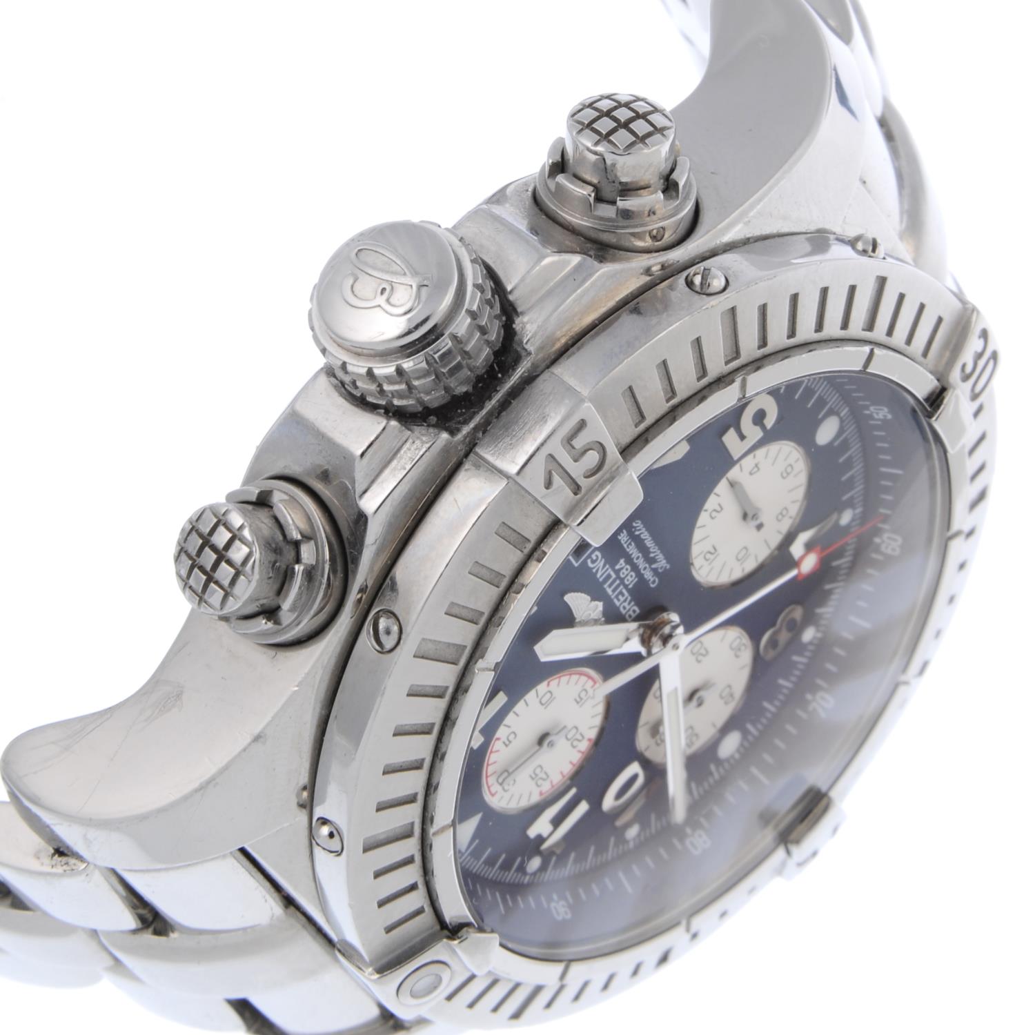 BREITLING - a gentleman's Super Avenger chronograph bracelet watch. - Image 3 of 4