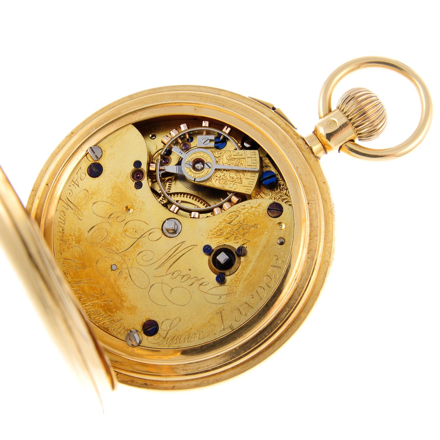 A full hunter pocket watch by E. - Image 4 of 4