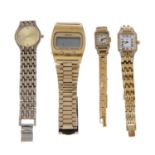 A group of eight assorted watches, to include examples by Seiko and an example by Omega.
