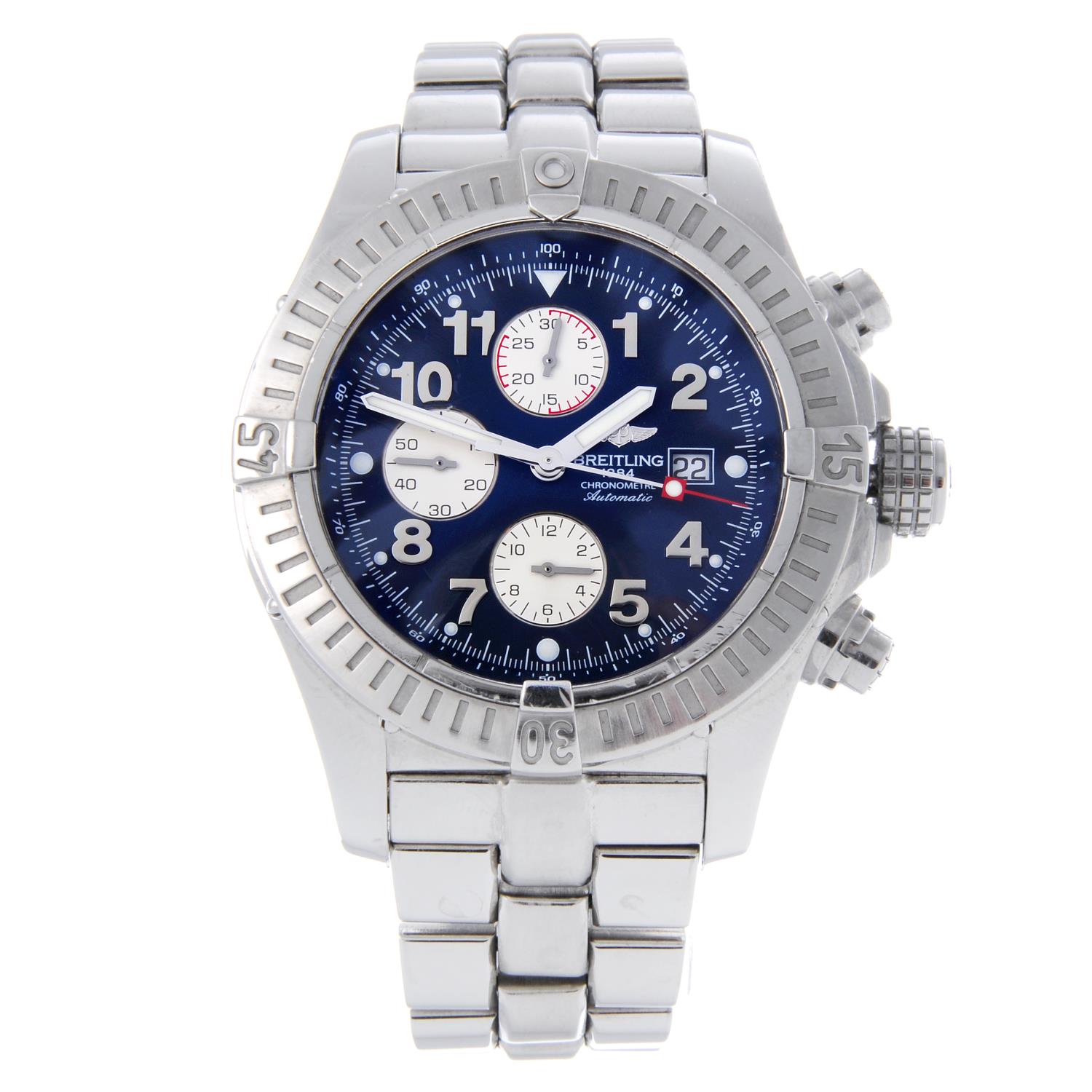 BREITLING - a gentleman's Super Avenger chronograph bracelet watch.