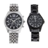 A bag of assorted watches, to include examples by Michael Kors and Fossil.