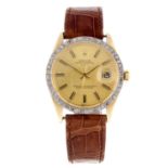 ROLEX - a gentleman's Oyster Perpetual Date wrist watch.