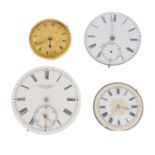 A group of fourteen assorted pocket watches movements.