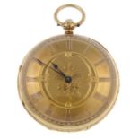 An open face pocket watch by J.R.