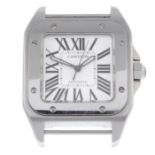 CARTIER - a mid-size Santos 100 watch head.