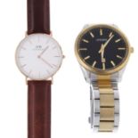 A bag of assorted watches, to include examples by Daniel Wellington and Citizen.