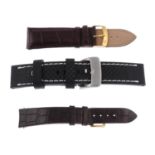 A quantity of assorted watch straps.