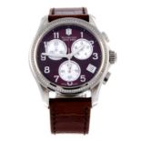 VICTORINOX - a gentleman's Classic Diamond chronograph wrist watch.