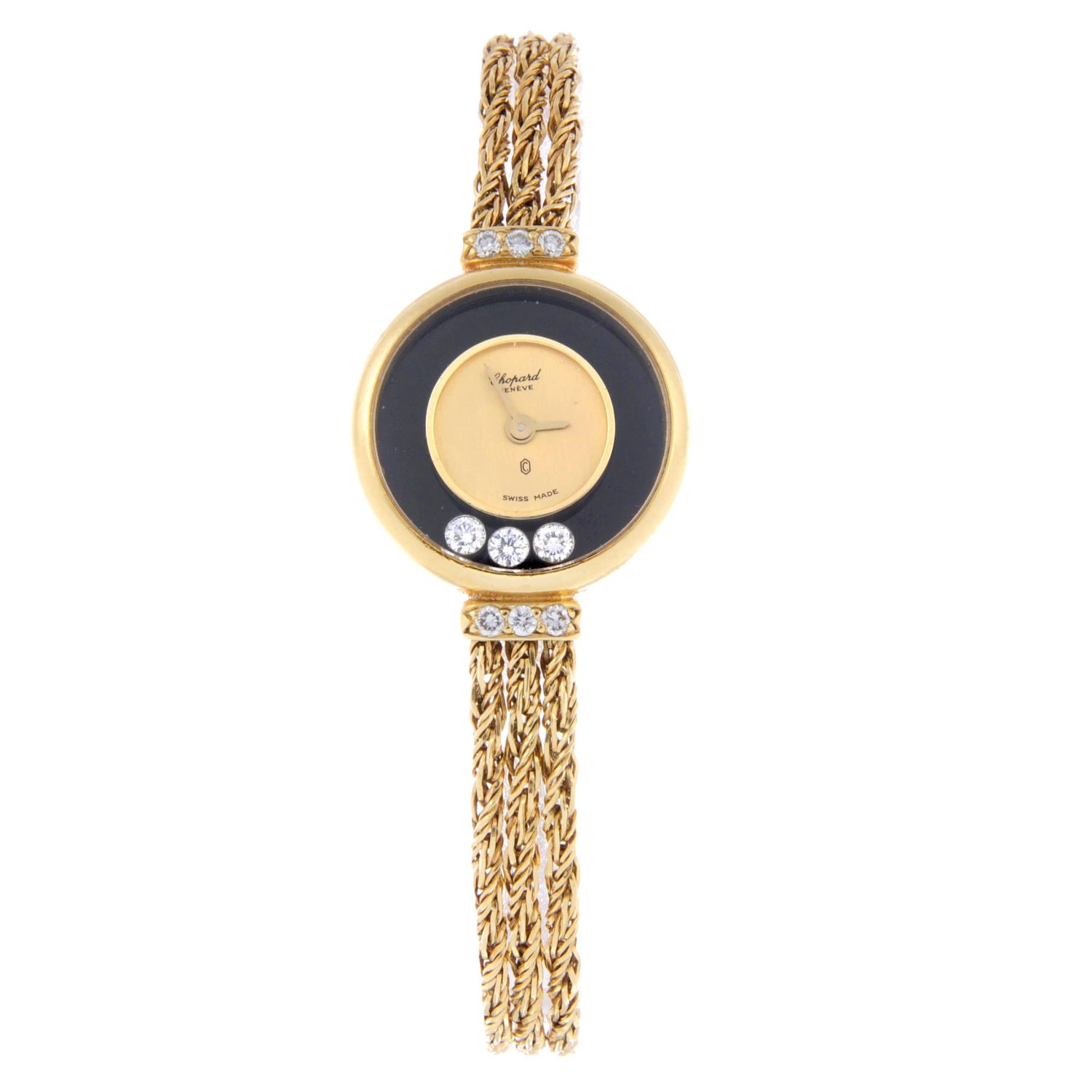 CHOPARD - a lady's Happy Diamonds bracelet watch.