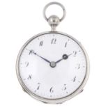 An open face repeater pocket watch.