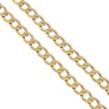 (65892) A 9ct gold chain.Hallmarks for Sheffield.Length 54cms.