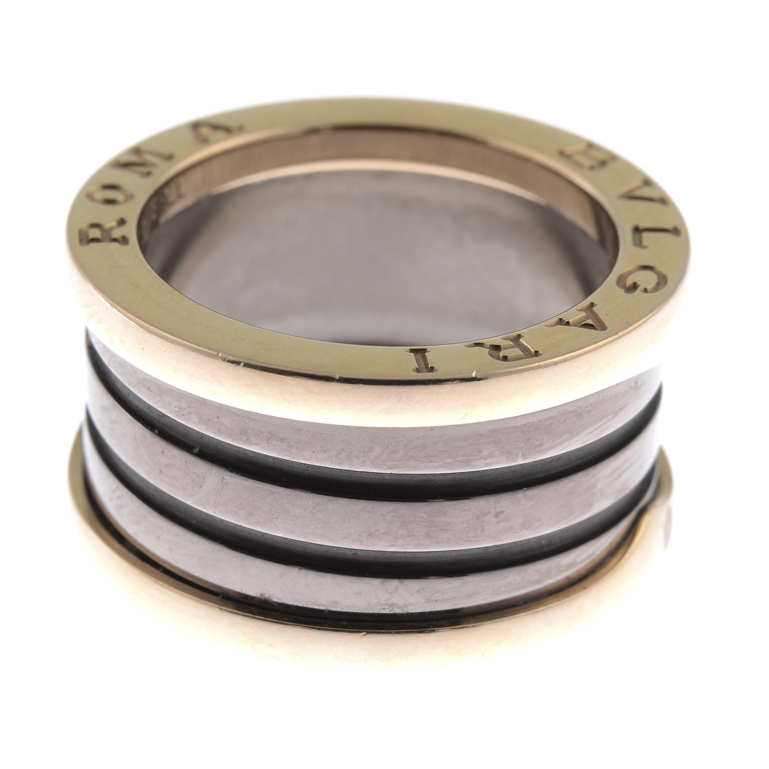 An 18ct gold and ceramic 'B.Zero1 Roma' ring, - Image 3 of 3