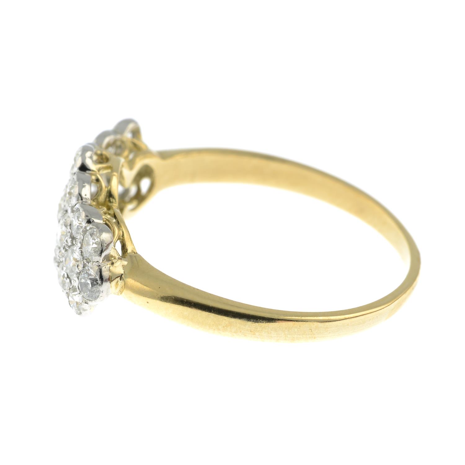 A diamond dress rings.Total diamond weight 0.90ct, estimated H-J colour and VS2-P1 clarity. - Image 2 of 3
