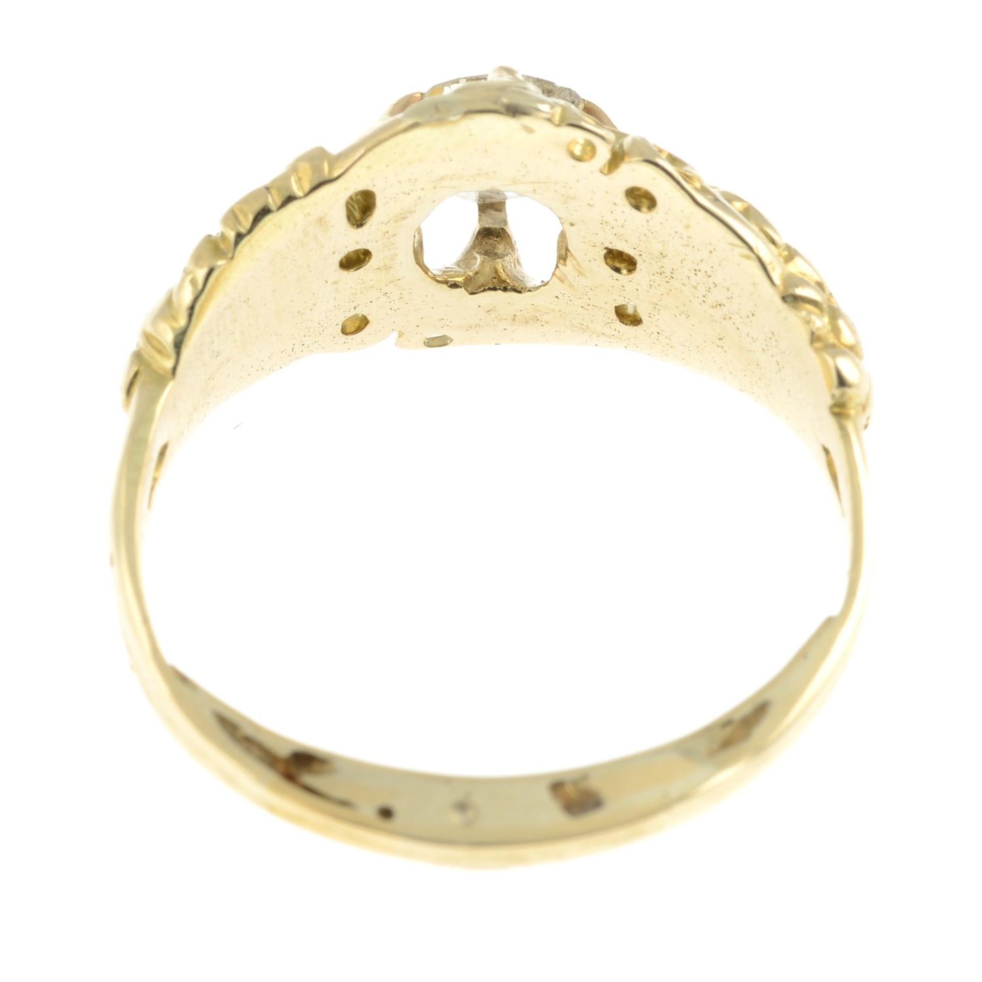 An old-cut diamond single-stone ring.Estimated diamond weight 0.35ct, I-J colour, P1 clarity. - Bild 2 aus 3