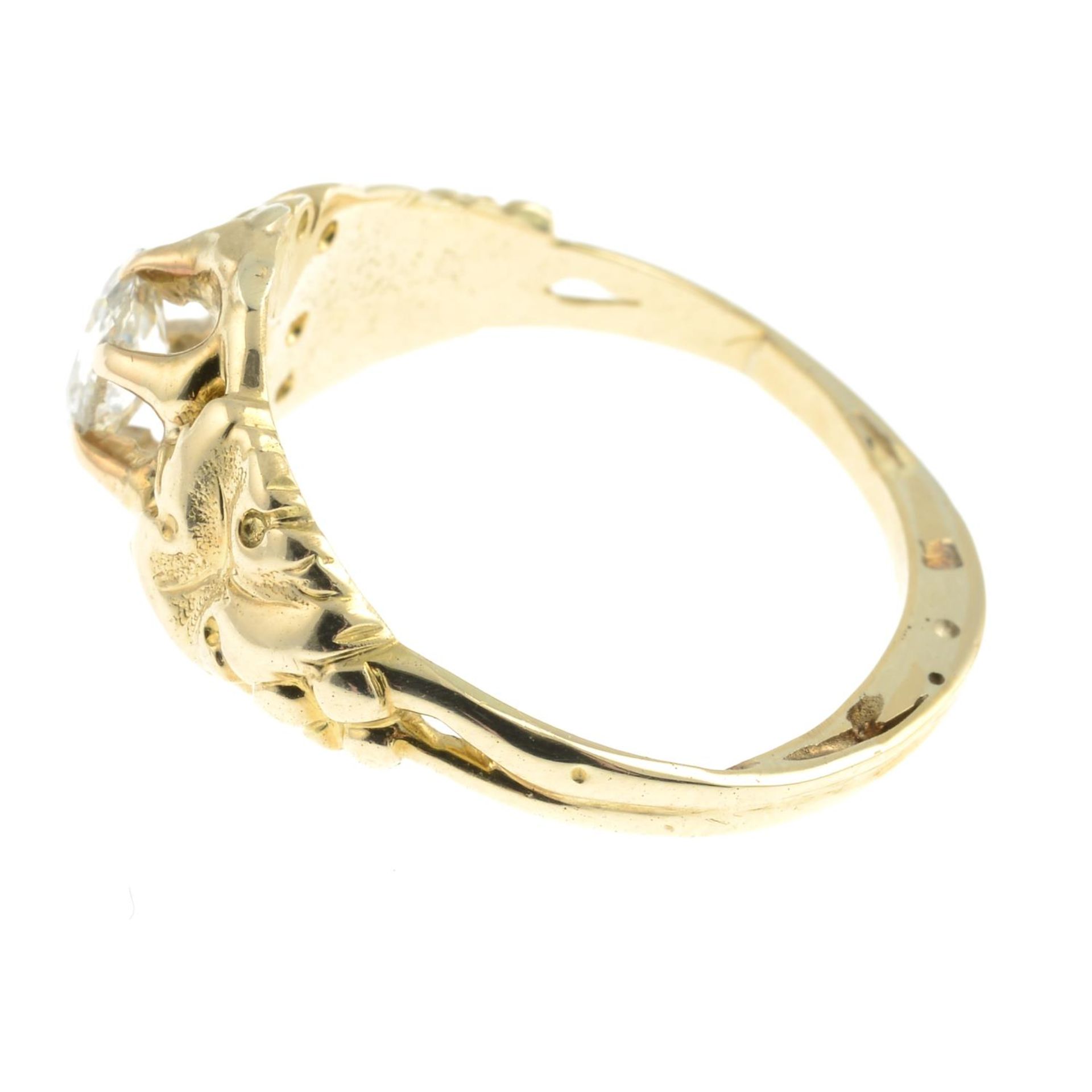 An old-cut diamond single-stone ring.Estimated diamond weight 0.35ct, I-J colour, P1 clarity. - Bild 3 aus 3
