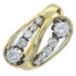 A brilliant-cut diamond dress ring.Estimated total diamond weight 1ct.