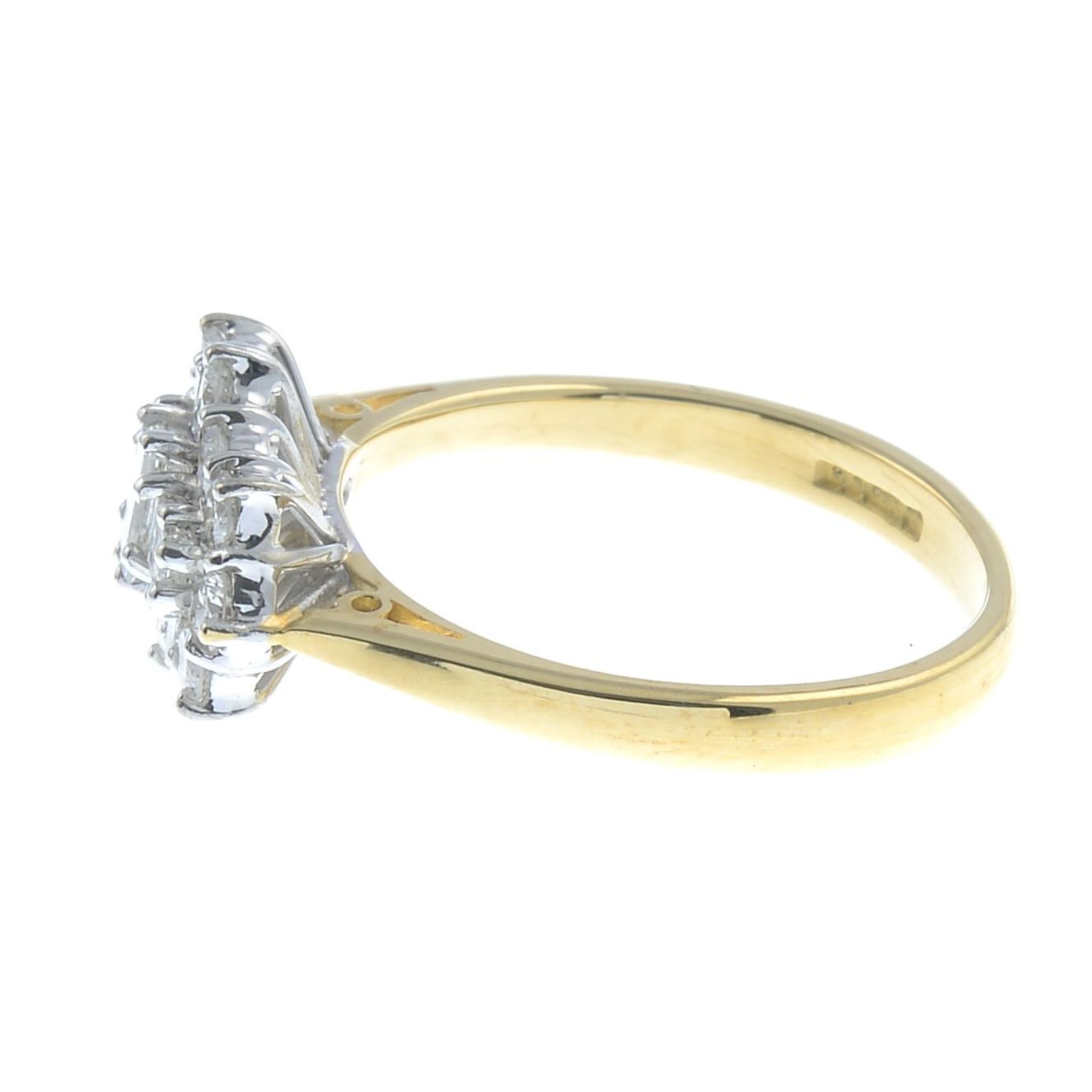 An 18ct gold brilliant and baguette-cut diamond dress ring.Estimated total diamond weight - Image 3 of 3