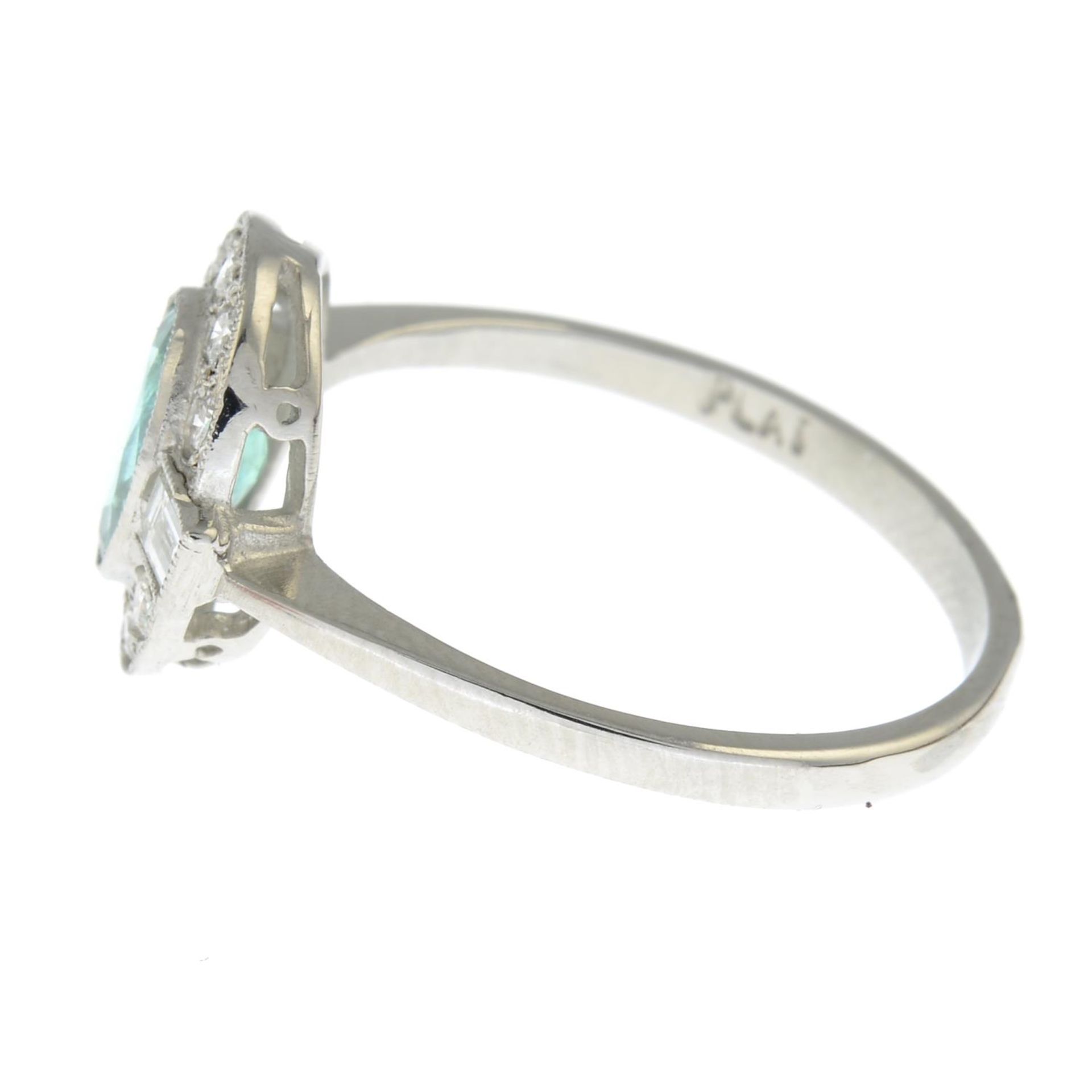 An emerald and vari-cut diamond dress ring.Emerald weight 0.90ct. - Image 2 of 3