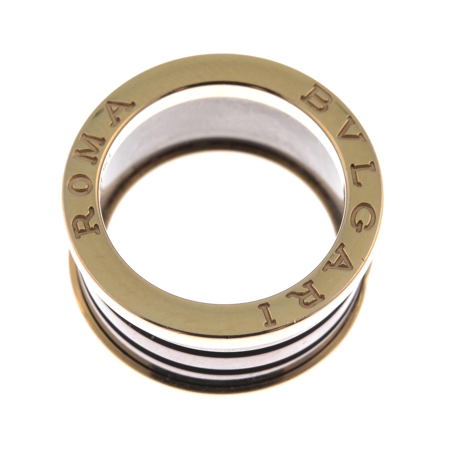 An 18ct gold and ceramic 'B.Zero1 Roma' ring, - Image 2 of 3