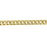 A curb-link bracelet.Stamped 750.Length 18cms.