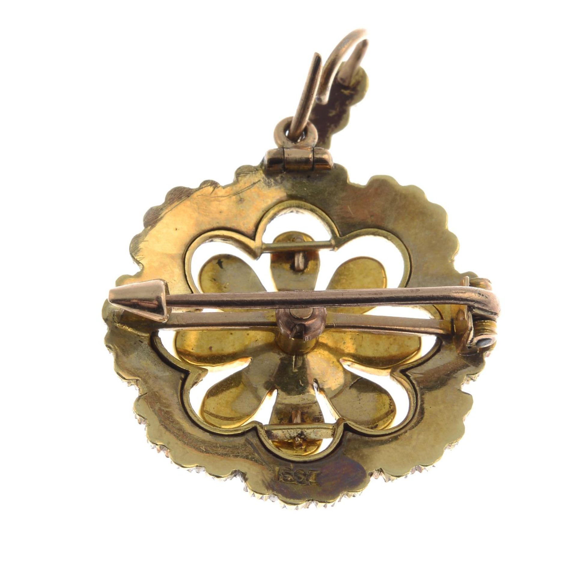 A early 20th century 15ct gold seed, - Image 2 of 2